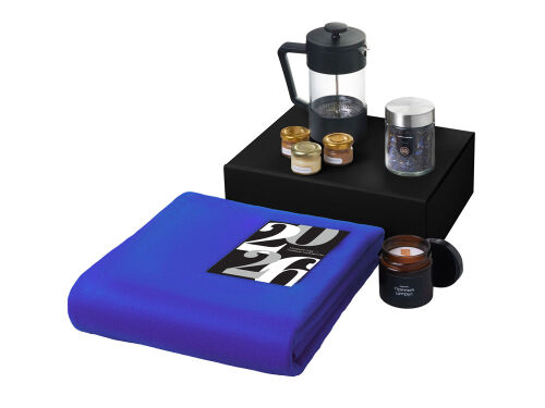 Подарочный набор «Re:Moments» с пледом, френчпрессом и медом 1