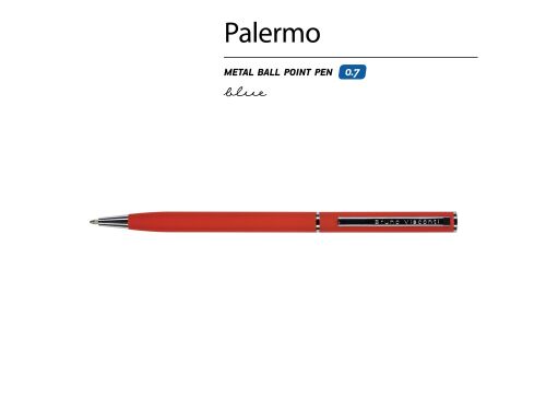 Ручка металлическая шариковая «Palermo», софт-тач 2 Ручка металлическая шариковая «Palermo», софт-тач 2