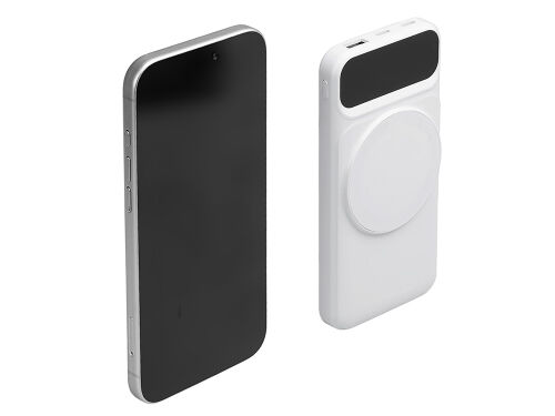 Магнитный беспроводной внешний аккумулятор со встроенными кабеля 1