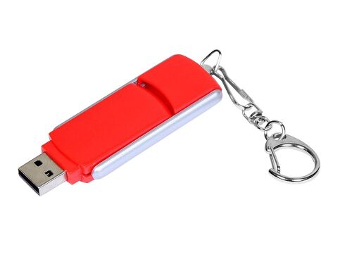 USB 2.0- флешка промо на 64 Гб с прямоугольной формы с выдвижным 2