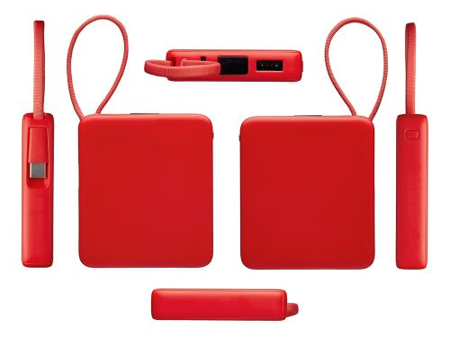 Внешний аккумулятор со встроенным кабелем USB-C «Дэнси», 5000 мА 4