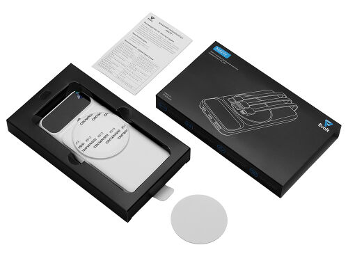 Магнитный беспроводной внешний аккумулятор со встроенными кабеля 7