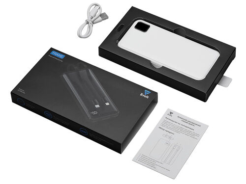 Внешний аккумулятор со встроенными кабелями «Фрэйм», 10000мач 6