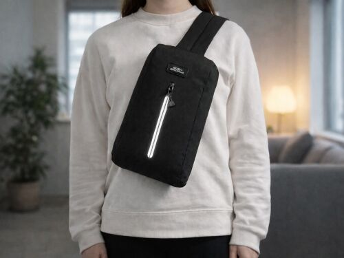 Сумка-слинг «Nomad» на одно плечо из водостойкого переработанног 4