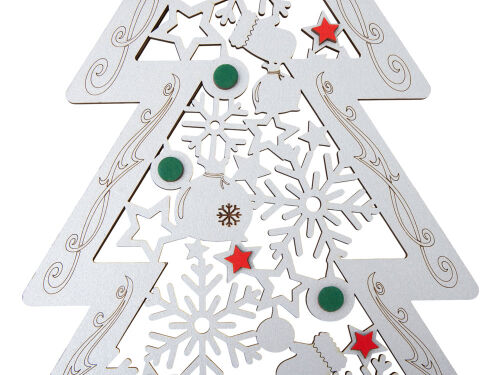 Шкатулка из фанеры в виде елки «Firytale» 3