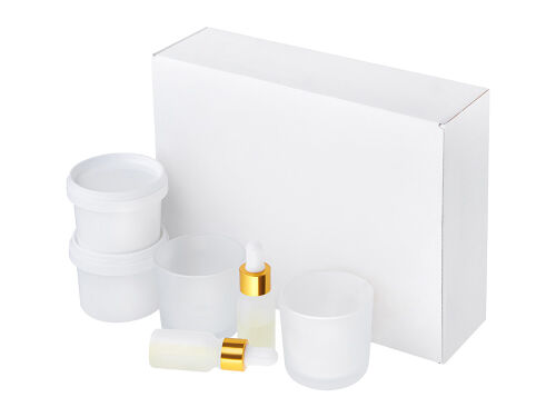 Набор для создания 2-х ароматических свечей: амбра и табак/марак 1