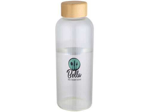Стеклянная бутылка с бамбуковой крышкой «Mirage» 4
