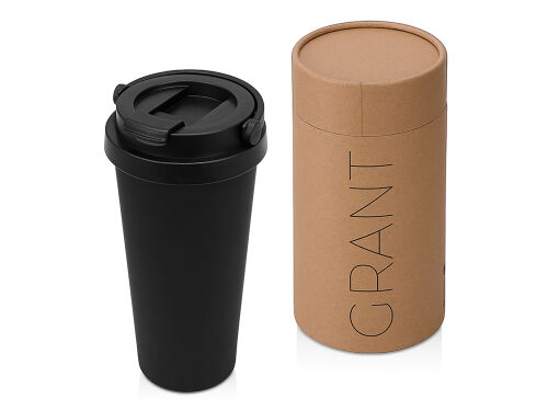 Вакуумная термокружка «Grant», soft-touch, тубус 1