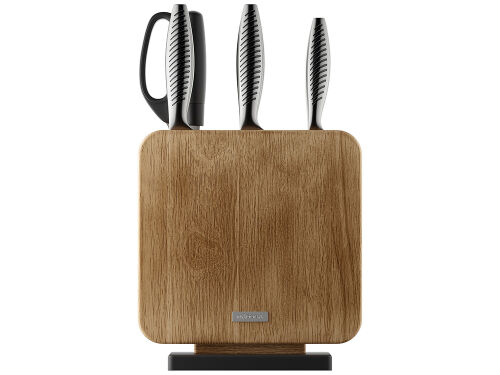 Набор из 5 кухонных ножей, ножниц и блока для ножей «VERA» 2