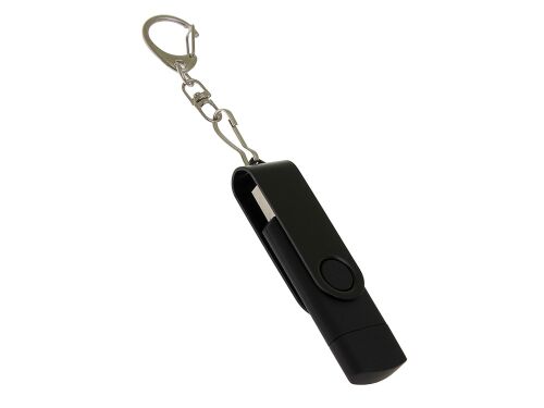 USB 2.0- флешка на 64 Гб с поворотным механизмом и дополнительны 1