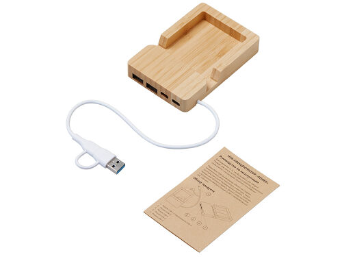 USB-хаб «Memo», 2*USB, 2*Type C 2