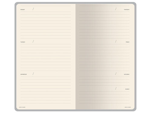 Еженедельник недатированный А6 «Total beige» 4