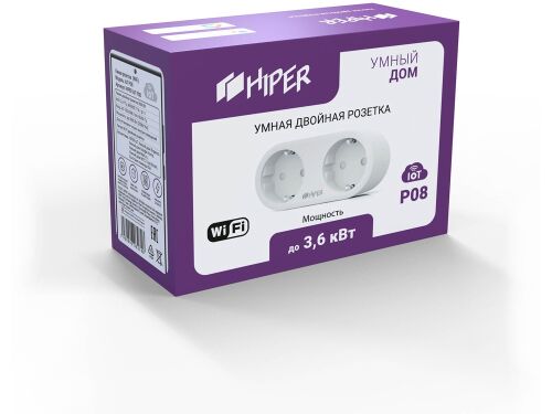 Умная двойная розетка «IoT P08» 2 Умная двойная розетка «IoT P08» 2