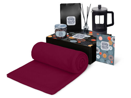 Подарочный набор «Re:y. Vive» с пледом, френч-прессом и кофе 1