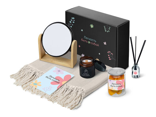 Подарочный набор «Re:f. Shelter»  с пледом, зеркалом, свечой и д 1