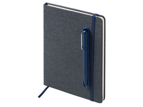 Блокнот А5 «NotaBene» с металлической шариковой ручкой и подстав 4