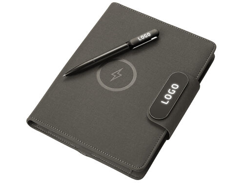 Подарочный набор «Twilight»: органайзер А5 с беспроводной зарядк 3