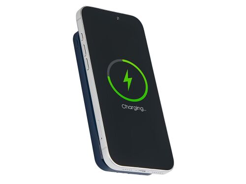 Магнитный беспроводной внешний аккумулятор со встроенными кабеля 3