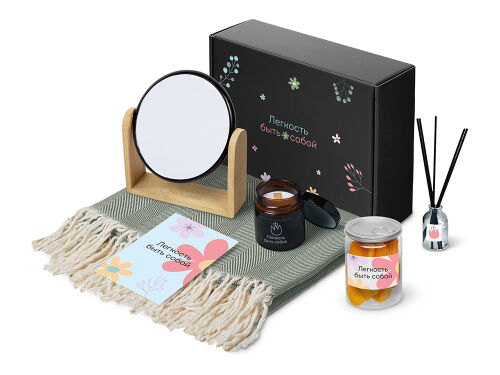 Подарочный набор «Re:f. Shelter»  с пледом, зеркалом, свечой и д 1