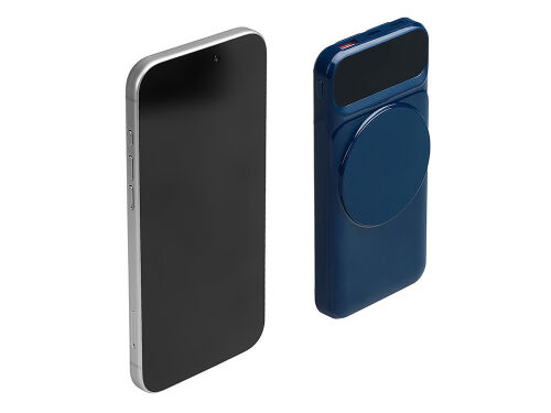 Магнитный беспроводной внешний аккумулятор со встроенными кабеля 1