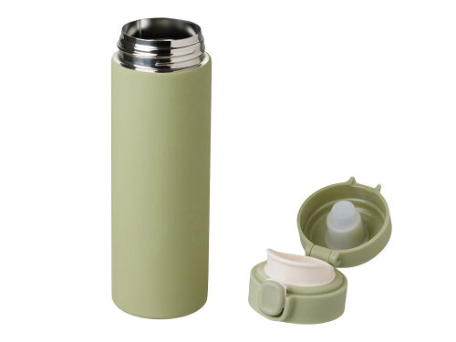 Вакуумная термокружка c кнопкой «Guard», soft-touch, 400 мл, туб 1