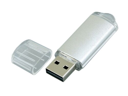 USB 2.0- флешка на 64 Гб с прозрачным колпачком 2