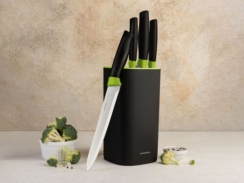 Набор из 4 кухонных ножей в универсальном блоке «OLIVIA» 3