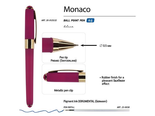 Ручка пластиковая шариковая «Monaco» 3