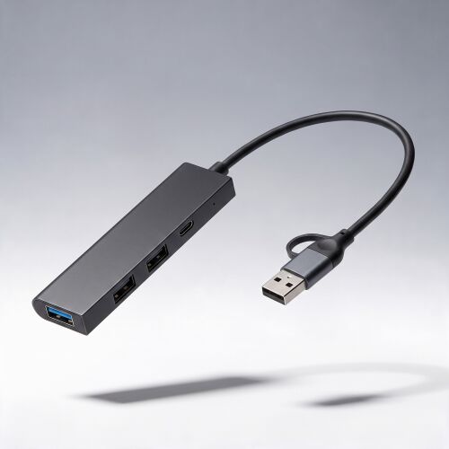 USB-хаб «Command» с коннектором 2-в-1 USB-C и USB-A, 2.0/3.0