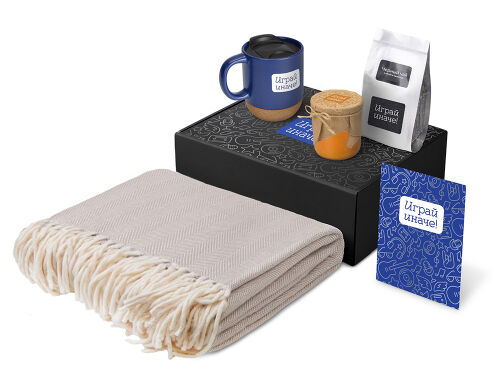 Подарочный набор «Re:y. Nest» с пледом, кружкой и вареньем 1