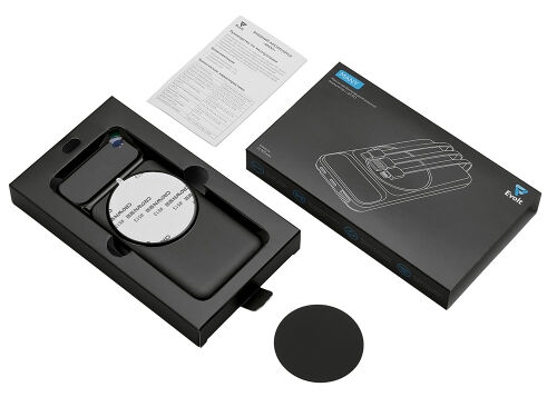 Магнитный беспроводной внешний аккумулятор со встроенными кабеля 7