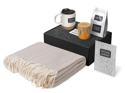Подарочный набор «Re:y. Nest» с пледом, кружкой и вареньем 1