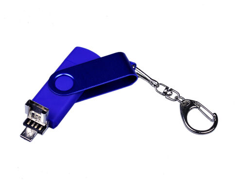 USB 2.0/micro USB/Type-С- флешка на 16 Гб 3-в-1 с поворотным мех 3