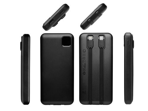 Внешний аккумулятор со встроенными кабелями «Фрэйм», 10000мач 2