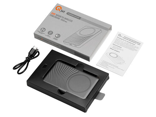 Магнитный беспроводной внешний аккумулятор «Сёрф», 10000 мАч 7