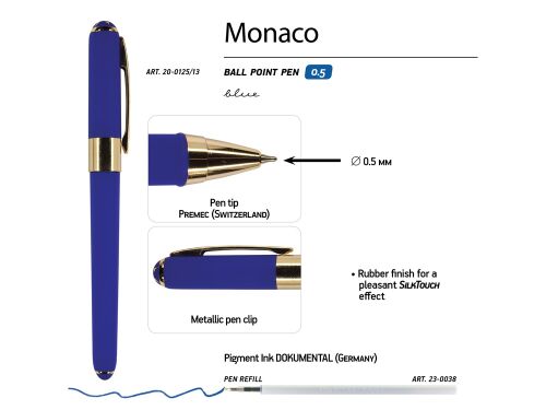 Ручка пластиковая шариковая «Monaco» 3 Ручка пластиковая шариковая «Monaco» 3