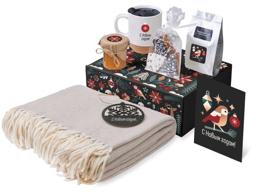 Подарочный набор «Re:Nest» с пледом, кружкой и вареньем 1