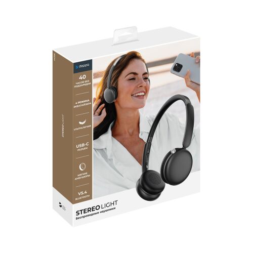 Беспроводные накладные наушники Stereo Light, BT 5.4, 300 мАч 6