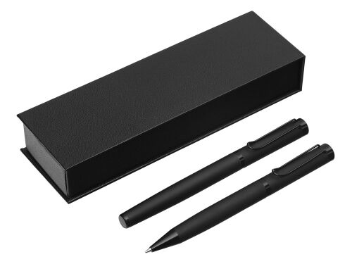 Подарочный набор из 2-х ручек «Black Lama» soft-touch 1