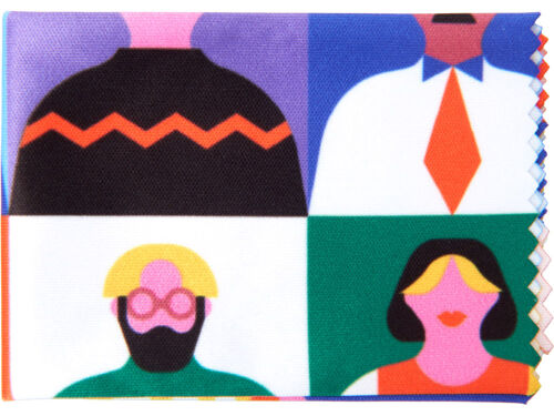 Салфетка для протирания очков с возможностью полноцветной печати 4