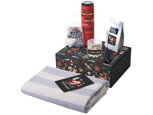 Подарочный набор «Re:Warm» с пледом, термосом и свечой 1