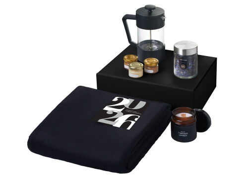 Подарочный набор «Re:Moments» с пледом, френчпрессом и медом 1