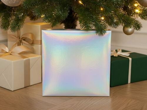 Подарочная коробка с голографическим шубером «Aurora», L 4