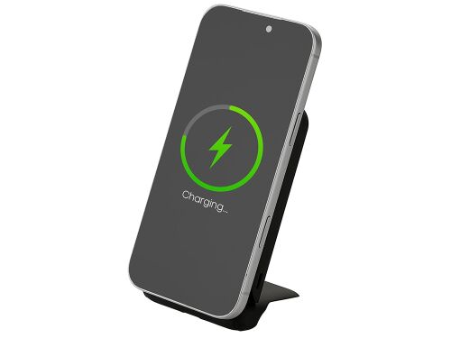 Беспроводной внешний аккумулятор с подсветкой лого и подставкой  2