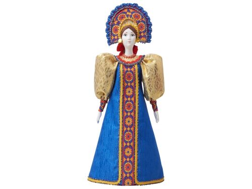 Подарочный набор: кукла фарфоровая, чай "Малина с мятой" 5