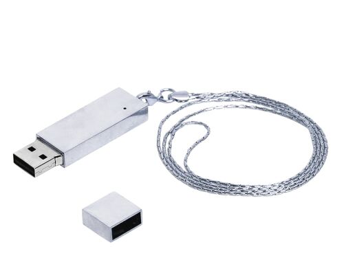 USB 2.0- флешка на 64 Гб в виде металлического слитка 2