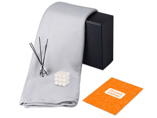 Подарочный набор «Re:y. Cocoon с пледом, свечой и диффузором 1