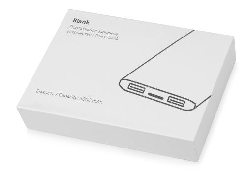 Внешний аккумулятор «Blank» с USB Type-C, 5000 mAh 6