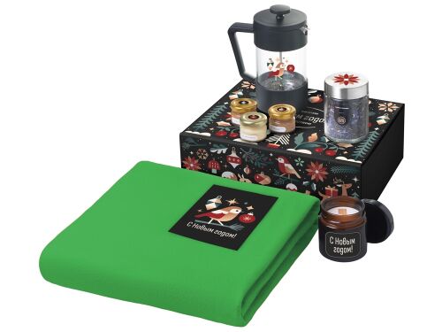 Подарочный набор «Re:Moments» с пледом, френчпрессом и медом 1