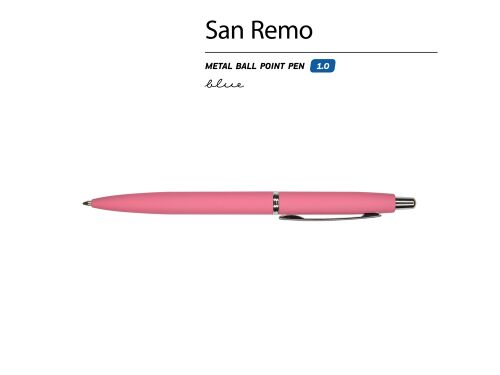 Ручка металлическая шариковая «San Remo», софт-тач 2 Ручка металлическая шариковая «San Remo», софт-тач 2